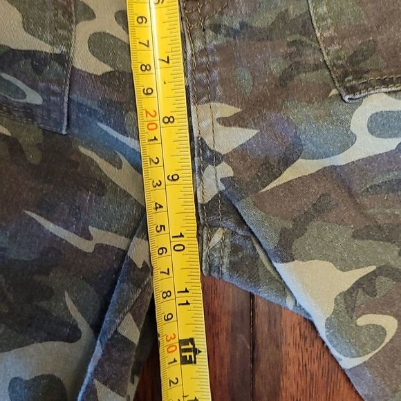 Almost Famous Crop Camouflage Jeans High Waist Rise Camo Army Print Ankle Pants - Picture 13 of 16